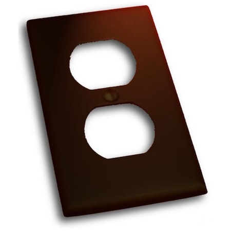 Mainframe Single Receptacle Switch Plate, Venetian Bronze MA119386